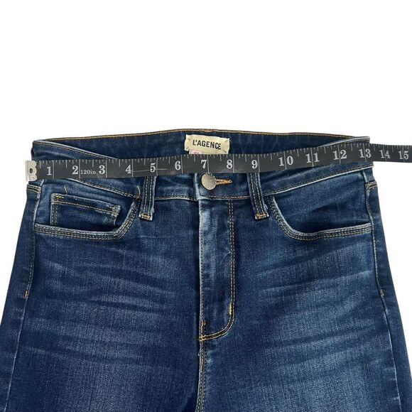 L'Agence High Rise Stretch NWOT Women's Sz 27 Blue Denim Ankle Skinny Jeans - Picture 5 of 10